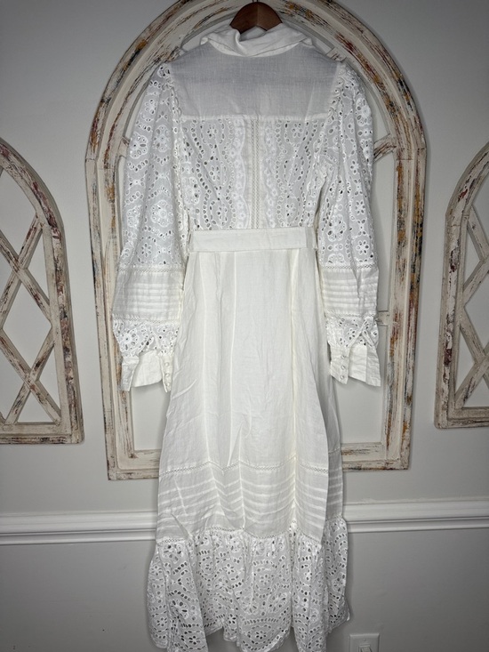 Saint Armont Lara Maxi Shirt Dress In Ivory- Sz Small- NWT $392 MSRP - Picture 10 of 12